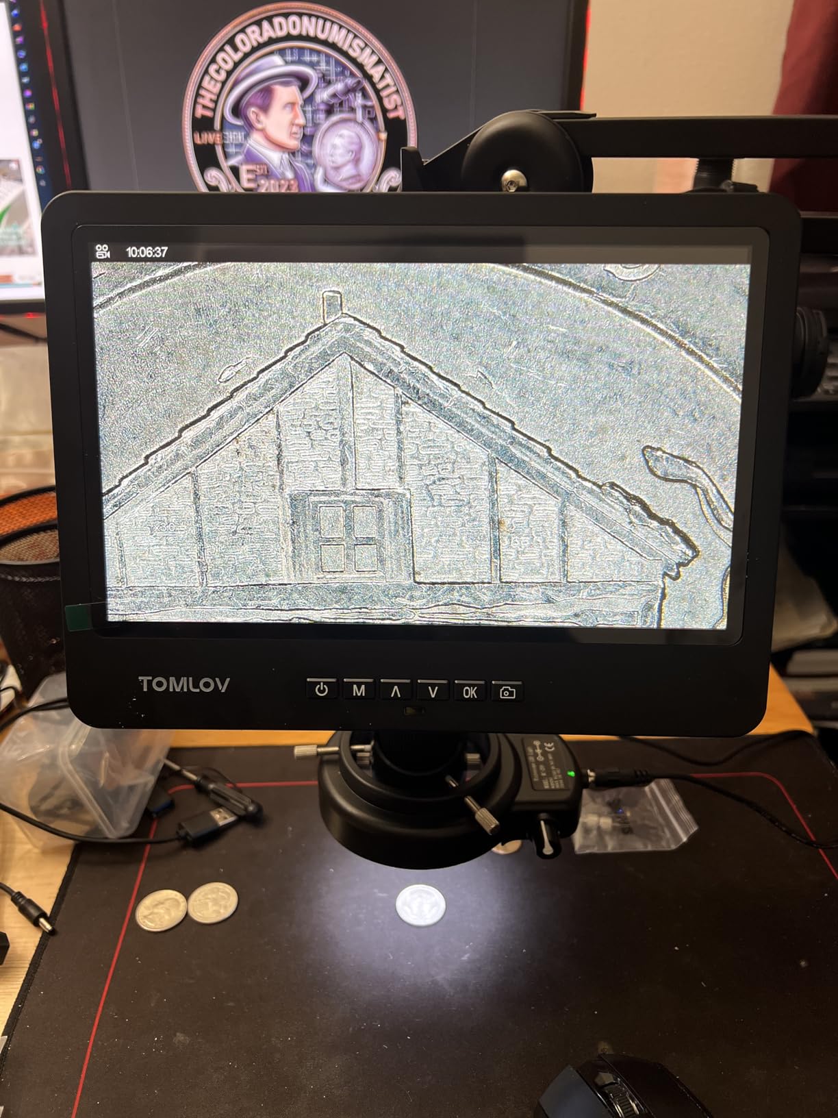 TOMLOV DM602 Flex 3 Lens HDMI Digital Soldering Microscope, Flexible Arm customer photo 2