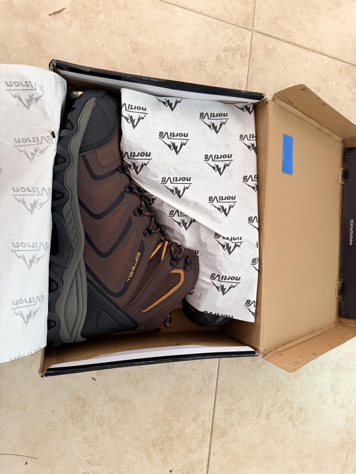 NORTIV 8 Men's Ankle High Waterproof Hiking Boots customer photo 2