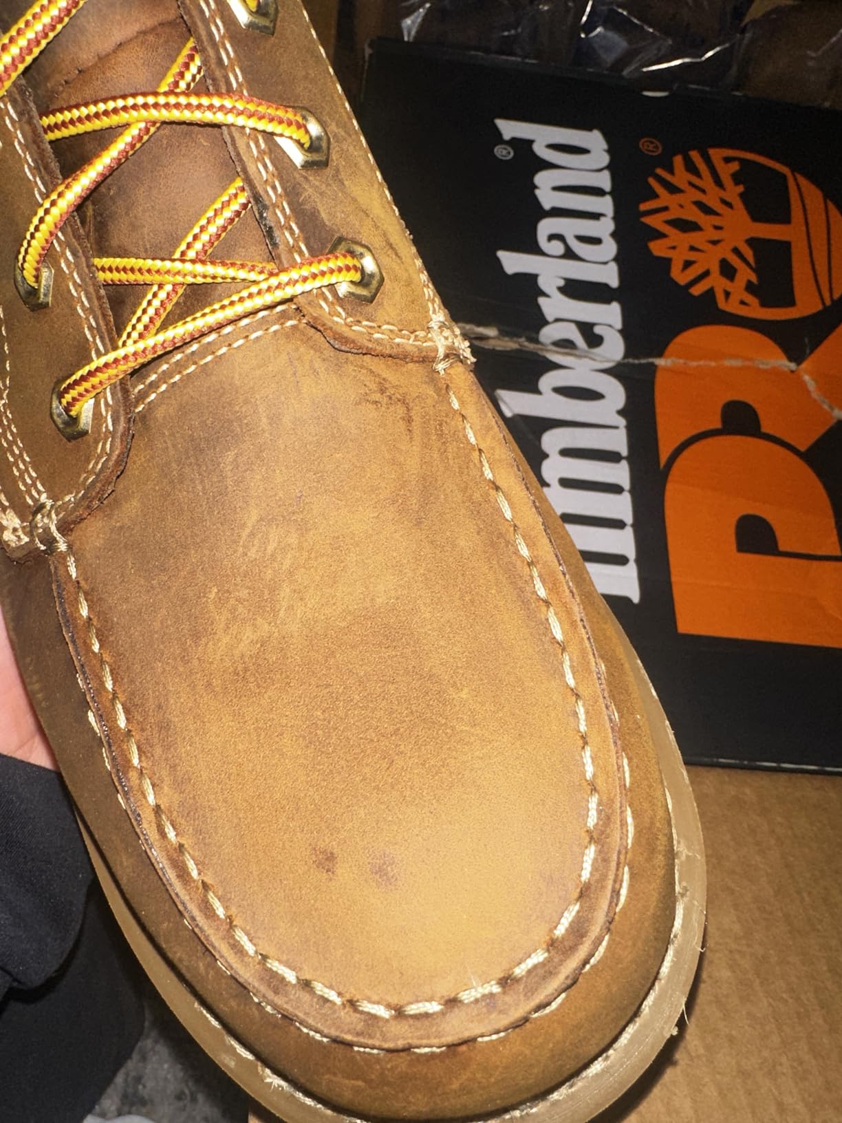 Timberland PRO Men's Gridworks Wedge 6 Inch Moc Soft Toe Waterproof Industrial Work Boot customer photo 2