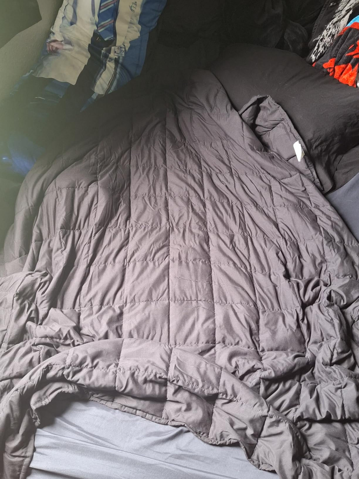 Topblan Cooling Weighted Blanket for Adults, 12 lbs 48 x 72 Twin Size Bed customer photo 2