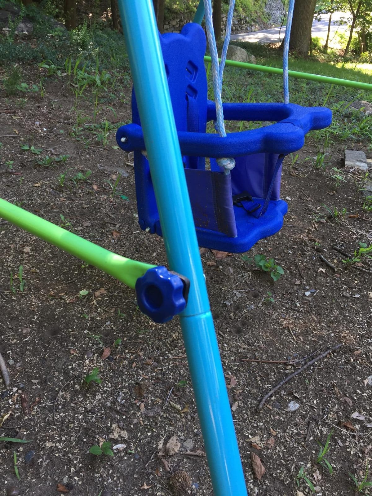 HLC Heavy Duty Metal Kids Swing Set for Backyard, Ages 3-10, 440lbs customer photo 2