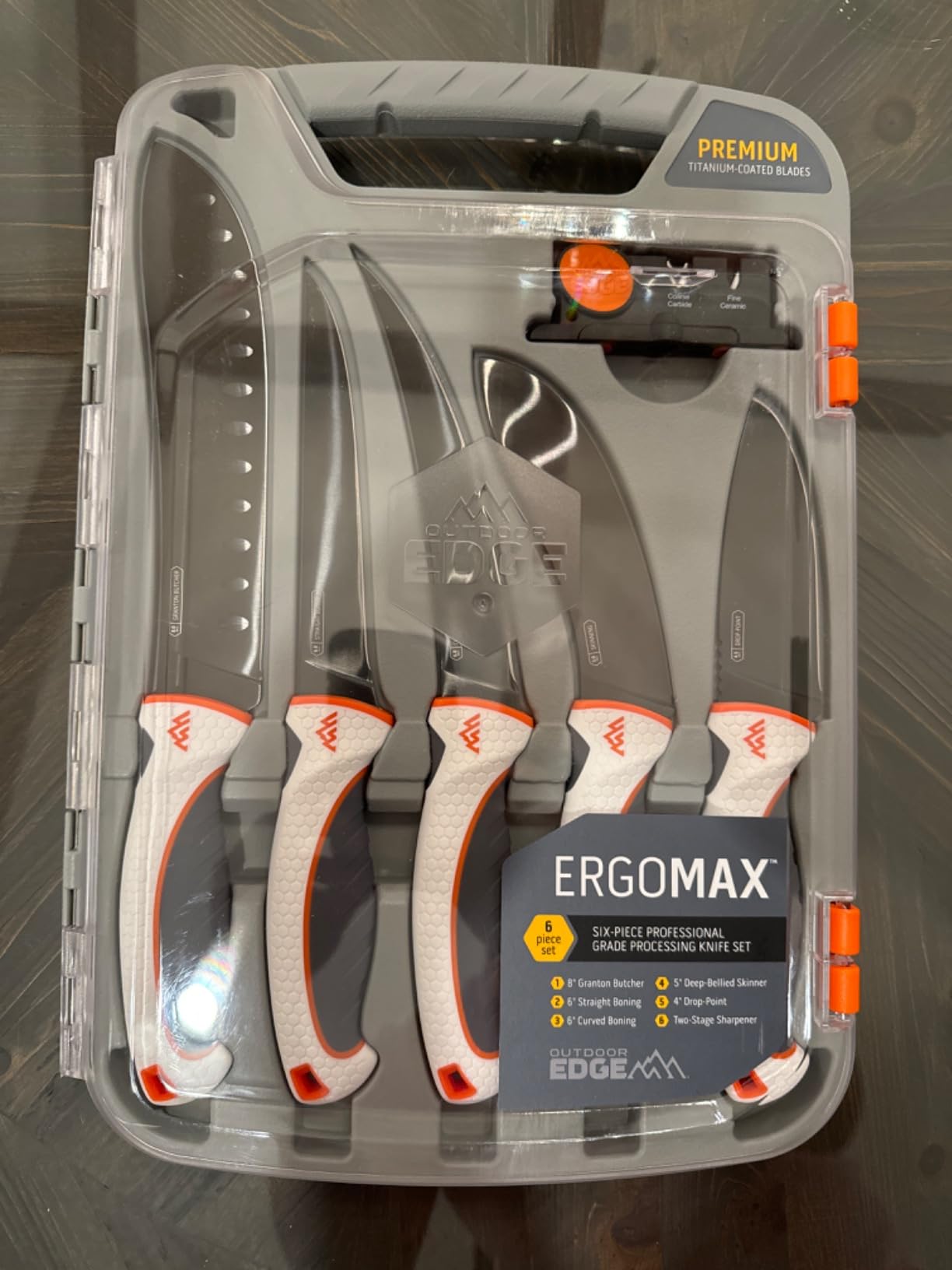 OUTDOOR EDGE ErgoMax 6-Piece Professional Game Processing Knife Set - Caping & Boning Knives, Skinning Knife, Butcher, Elite Big Game, Elk & Deer Hunting Gear, Perfect Field Dressing Knife Set customer photo 1