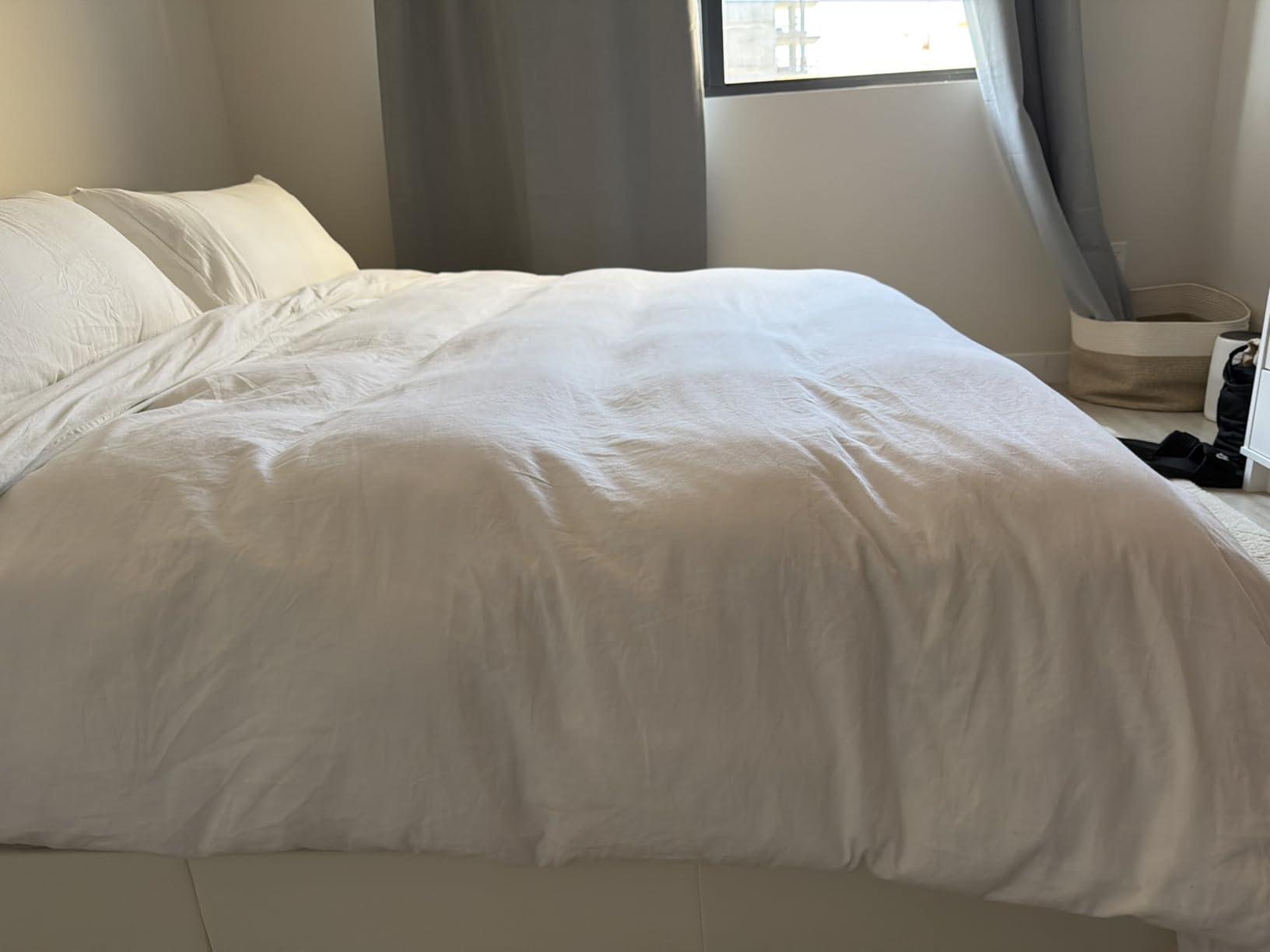 Hotel Grand Goose Down Fiber Comforter Queen Size Extra Warmth Duvet Insert customer photo 1