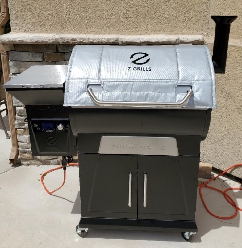 Heavy Duty 600D Grill Cover Compatible with Z Grill ZPG-700D Series Wood Pellet and 450 Series 550 Series ZPG-450A ZPG-550B, Z Grills 10502B, UV Fade Resistant Full Length Cover customer photo 1