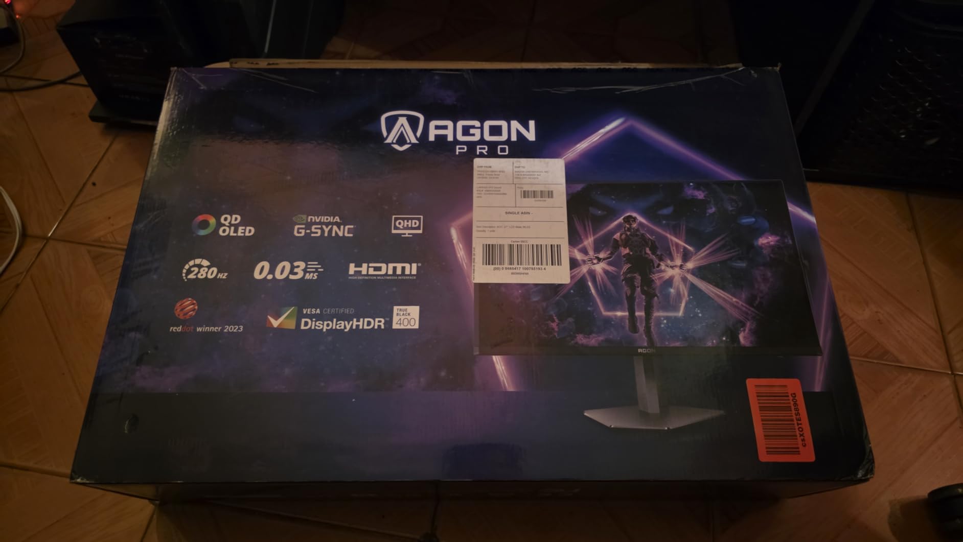 AOC Agon Pro 27 Inch Gaming Monitor QD OLED 240Hz 0.03ms, AG276QZD2 customer photo 1