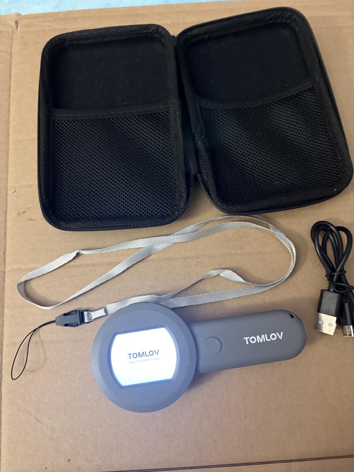 TOMLOV P10 Microscope for Adults Kids, Handheld Coin Magnifier with Light customer photo 1