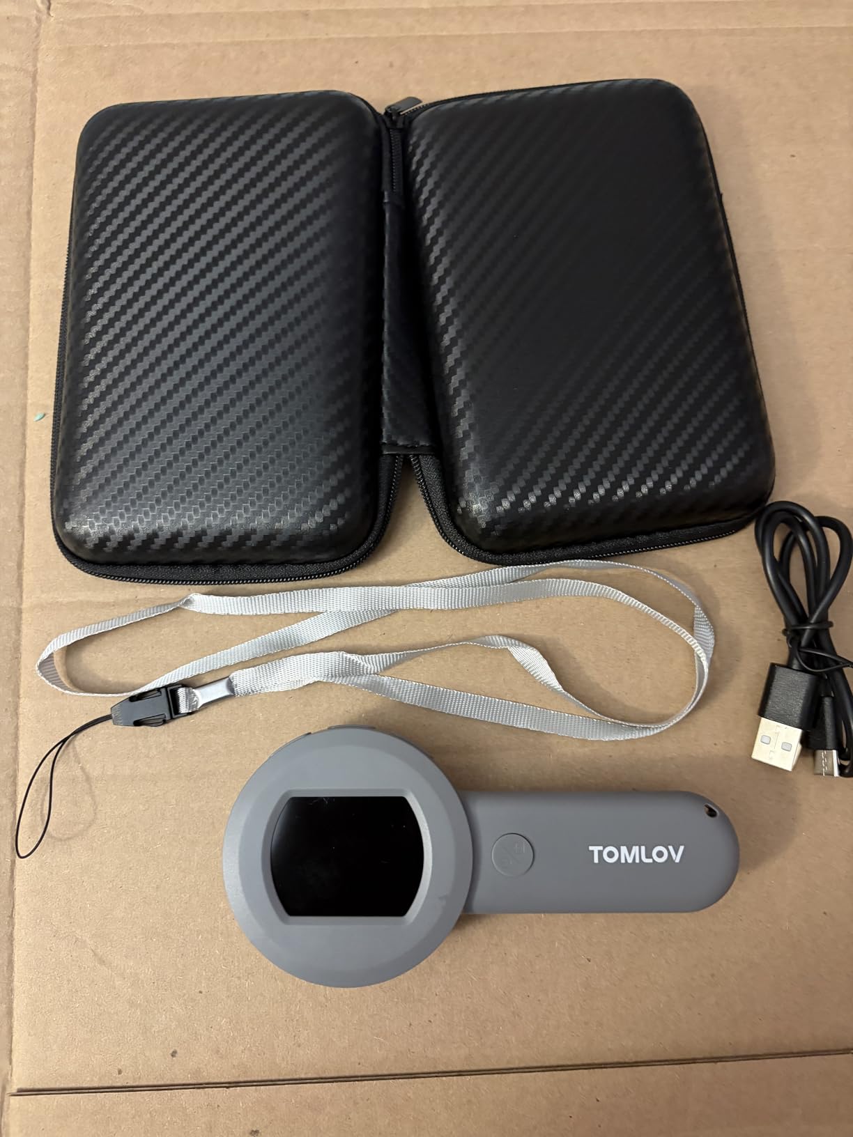 TOMLOV P10 Microscope for Adults Kids, Handheld Coin Magnifier with Light customer photo 2