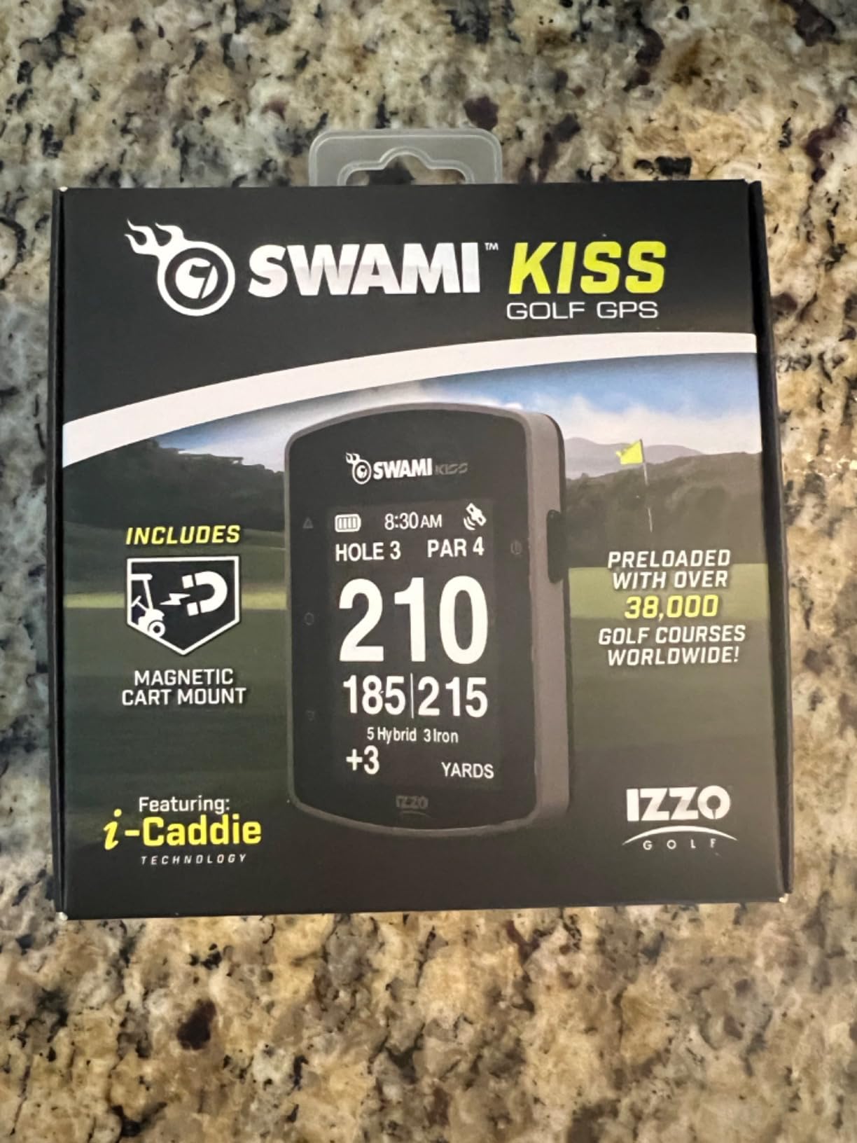 Swami KISS 2.0 Handheld Golf GPS Ragnefinder with Integrated Magnets - Grey customer photo 1