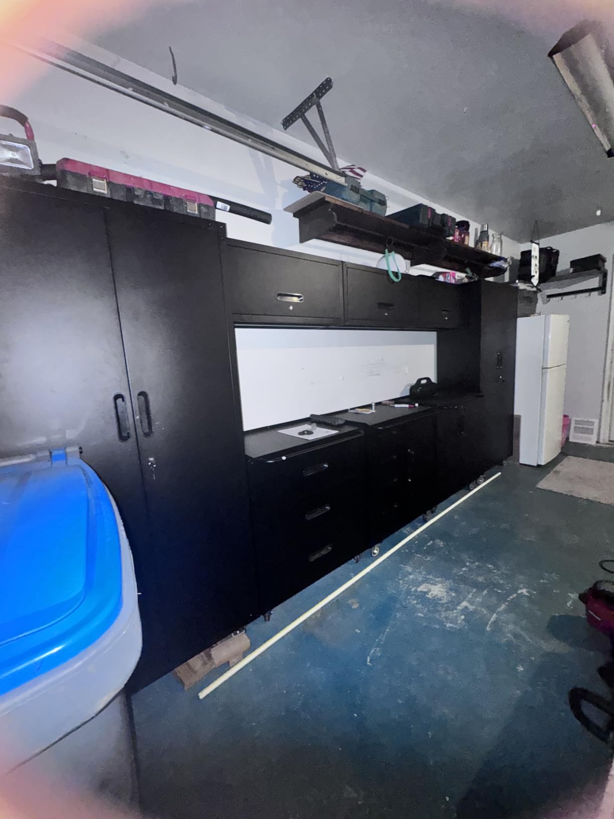 Garage Storage Cabinets System 5PCS Workshop Set with Drawers Locking Heavy Duty Rolling Cart with Adjustable Shelves Garage Tool Workbench Cabinets (5 PCS-2) customer photo 1