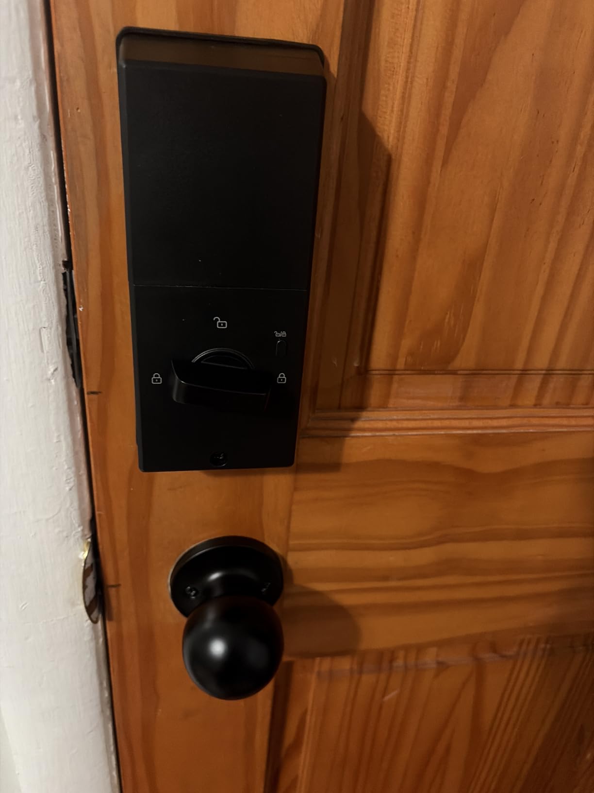 TEEHO TE012W WiFi Fingerprint Smart Door Lock for Front Door, Satin Nickle customer photo 2