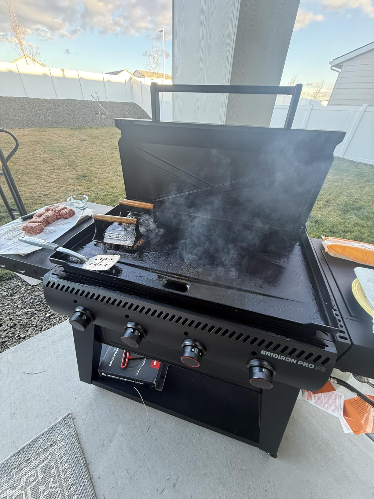 Camp Chef Gridiron Pro 36 Flat-Top Grill with Side Burner customer photo 2