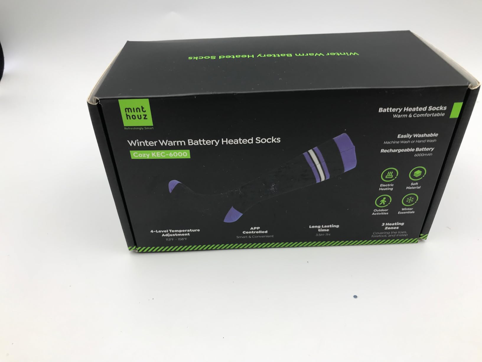 Minthouz Heated Socks for Men Women, 6000mAh*2 Battery Rechargeable customer photo 1