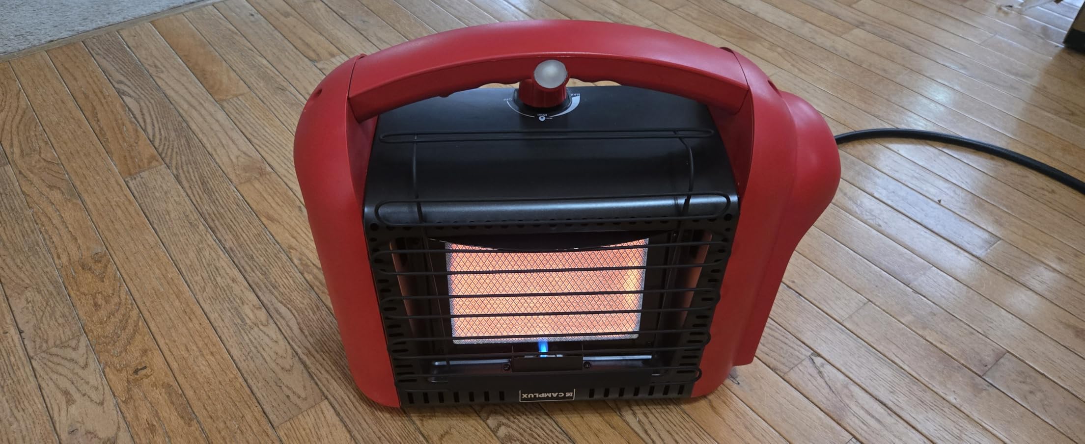CAMPLUX Portable Propane Heater 8500 BTU, 2 Heating Modes Tabletop Outdoor Heater for Camping, Patio, and Outdoor Gatherings with ODS & Tip-Over Protection, 4.2lbs Ultra Light with Storage Bag customer photo 1