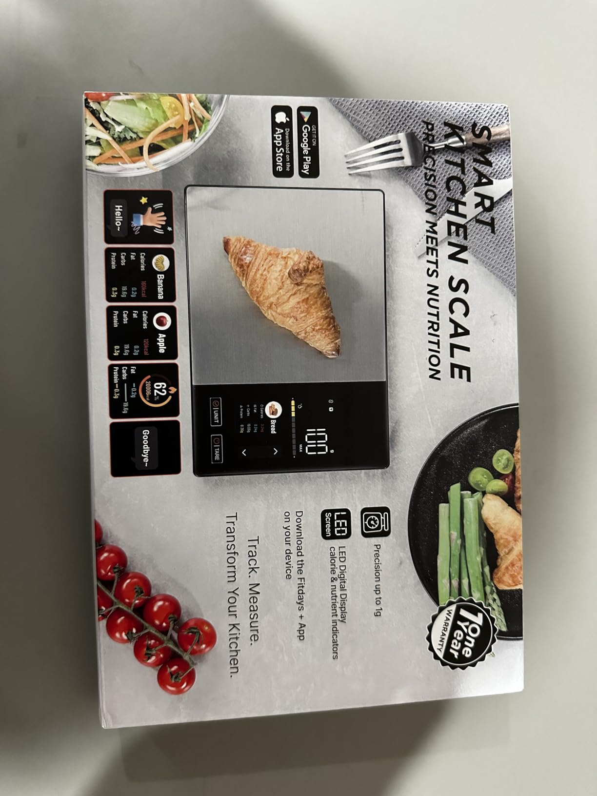 Food Scale with Nutritional Calculator, TFT Display, Track 23 Nutrients customer photo 1