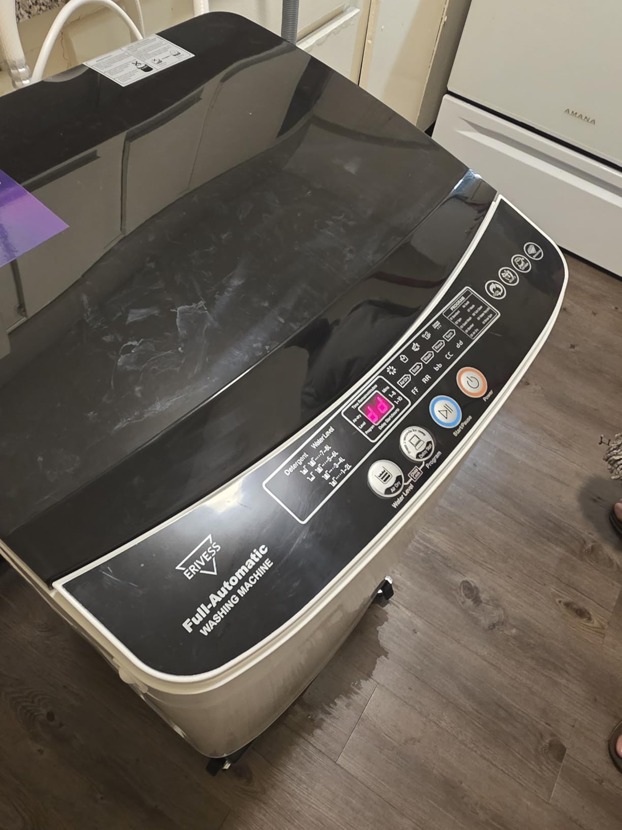Erivess 2.0 Cu.Ft Full Automatic Washer & 1.6 Cu.Ft Compact Dryer Combo Set customer photo 2