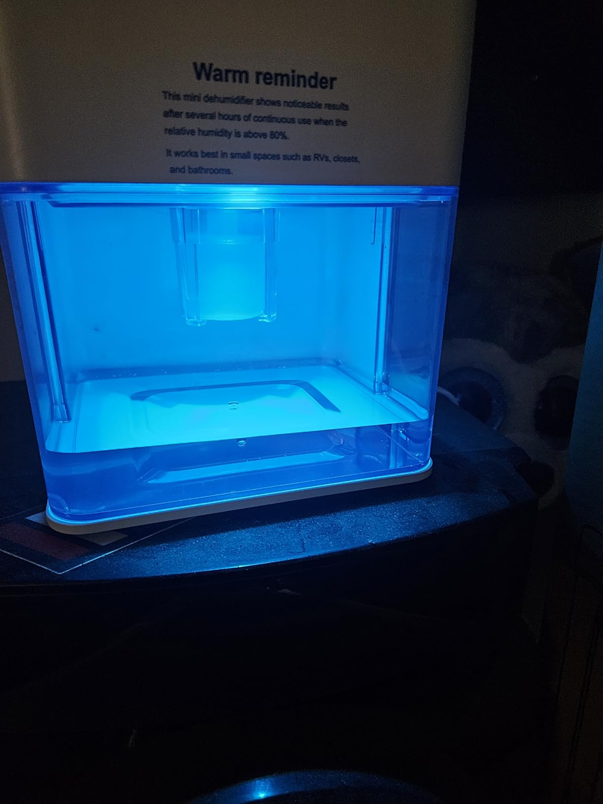 50OZ Dehumidifier, Small-Space Dehumidifier for Bedroom RV Closet 200 Sq.Ft customer photo 1