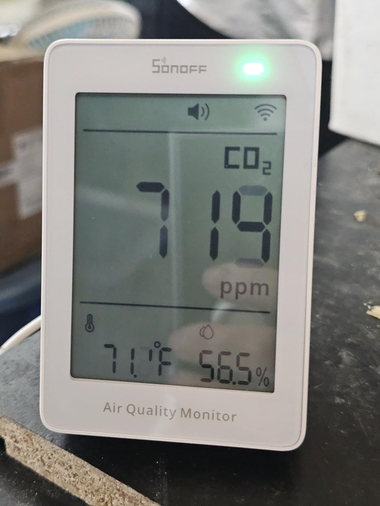 SONOFF AirGuard CO2 SAWF-08P, Smart Indoor Air Quality Monitor, Matter Compatible, 2.4GHz WiFi, CO2 Monitor for CO2/Temp/Humidity, Real-Time Display & Notification, for Bedroom, Nusery Room customer photo 1