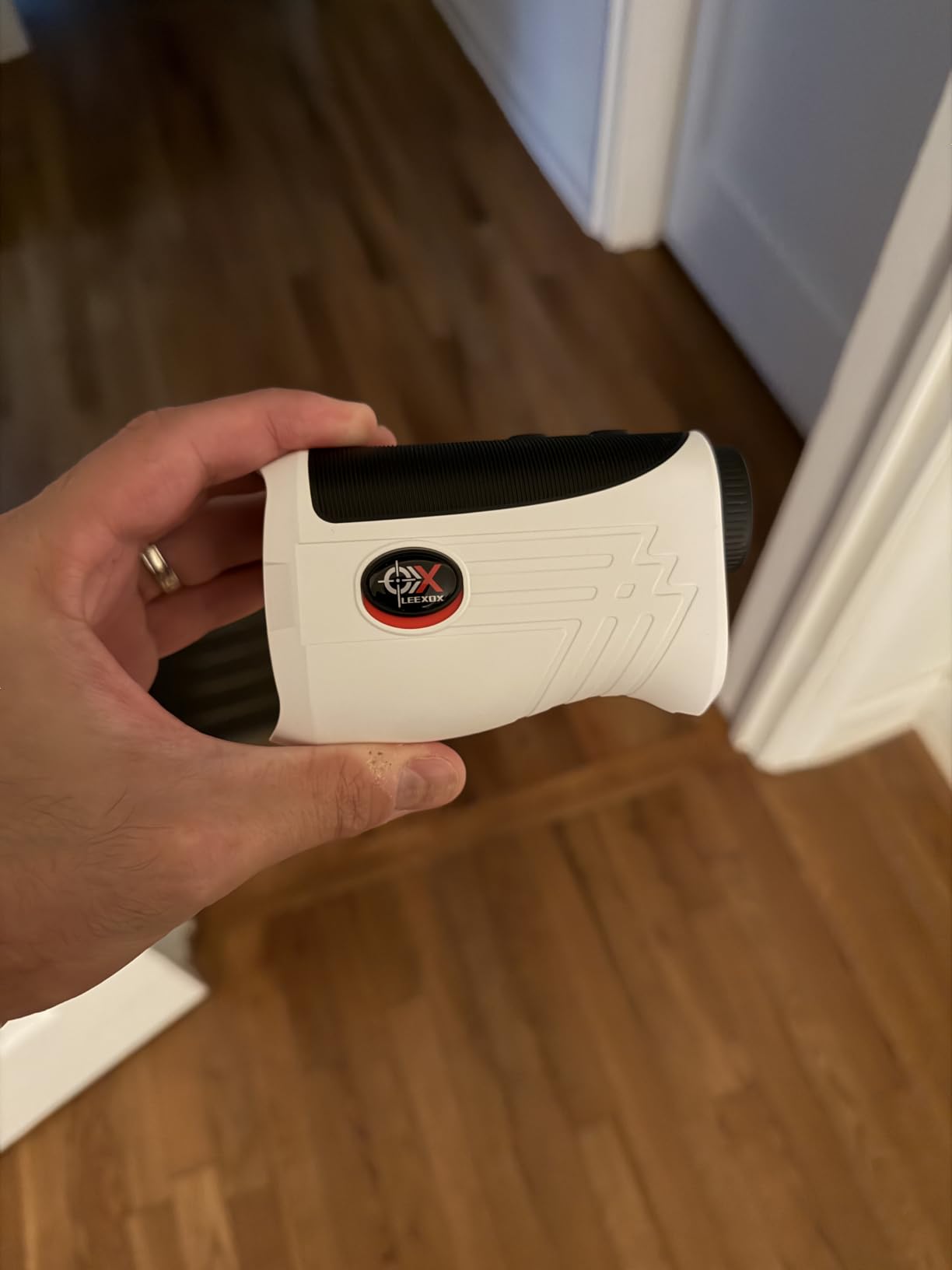 Golf Rangefinder with Slope Switch, 1200Y & 7X for Tournament, White customer photo 2