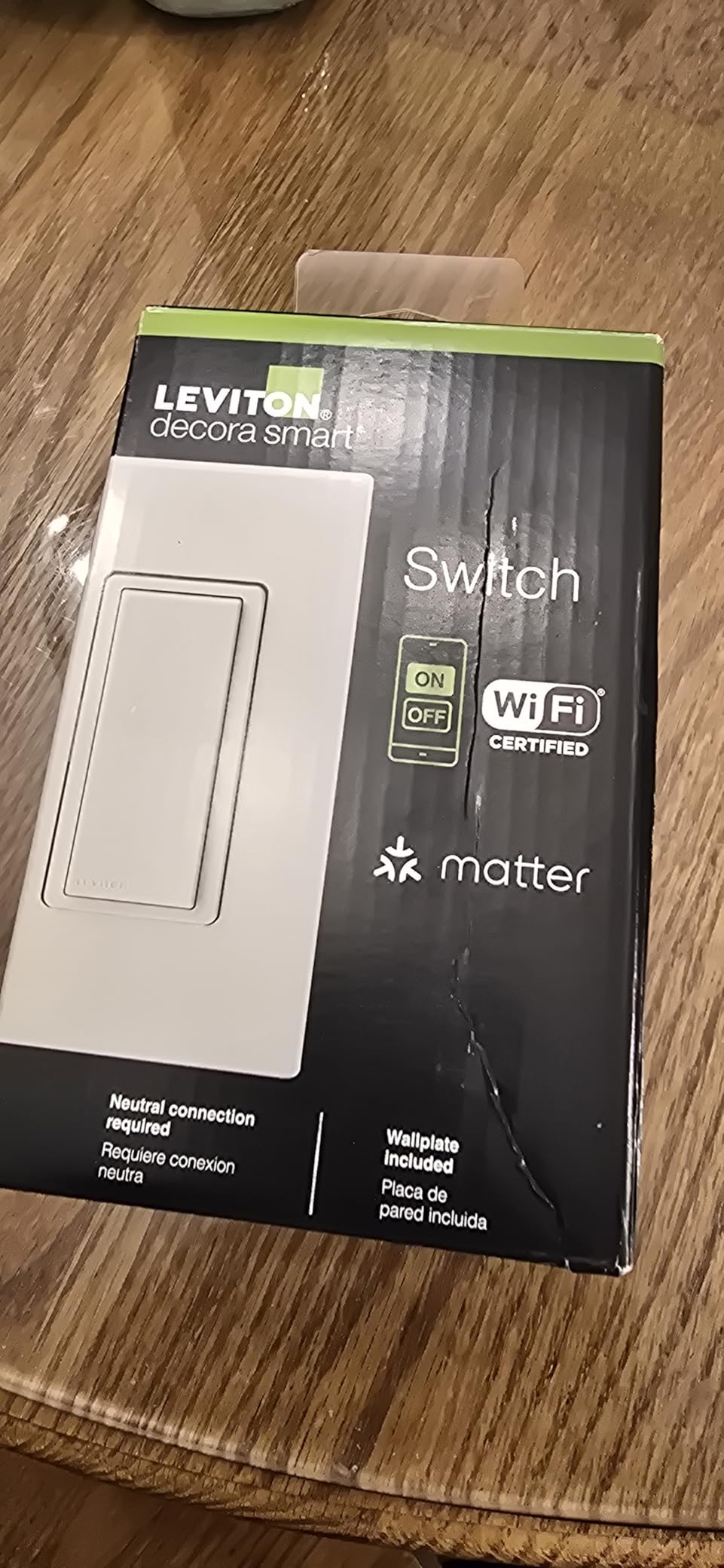 Leviton Decora Smart Switch, Wi-Fi, D315S-1RW, White customer photo 2