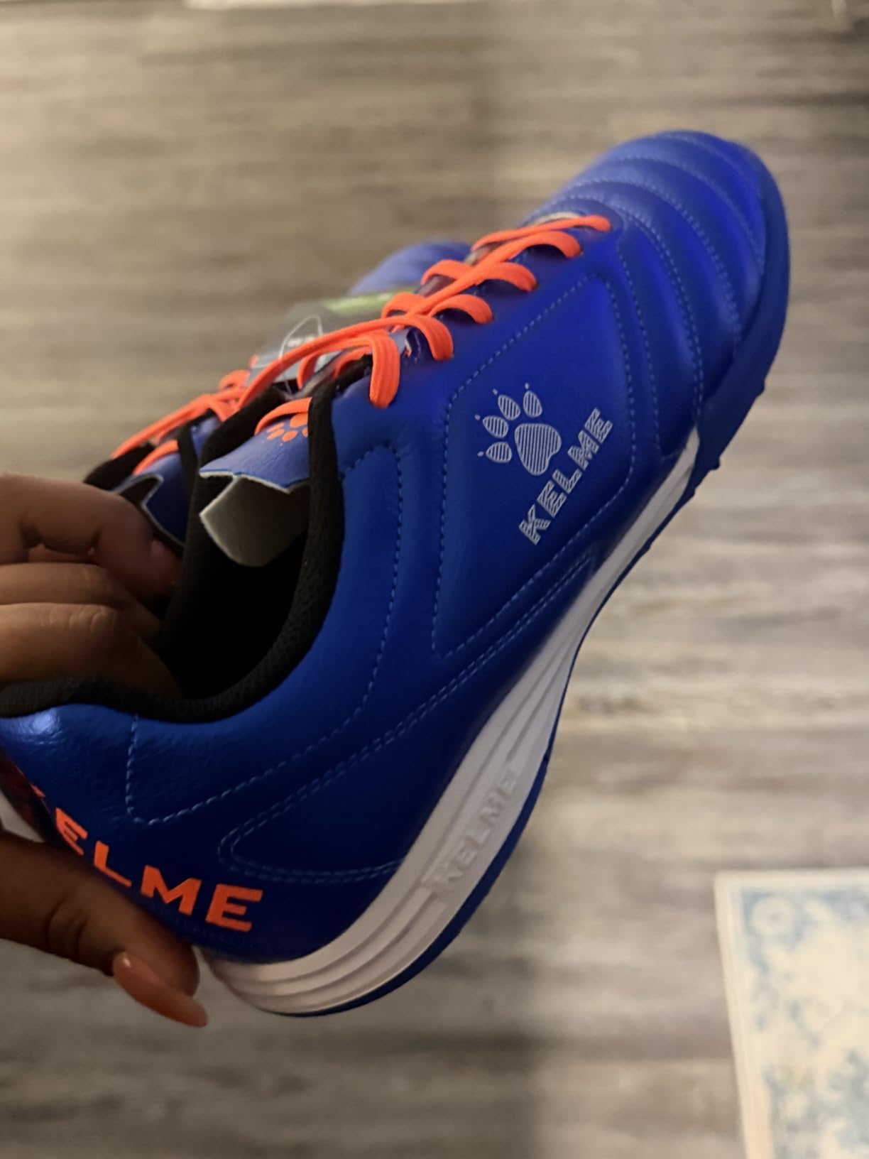 KELME Turf Soccer Shoes, Futsal Indoor Cleats for Men Women, Football Baseball customer photo 1