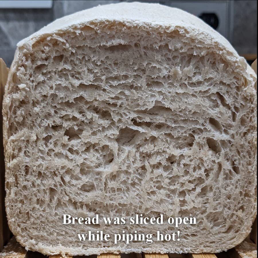 KBS Blue Bread Maker, 2.2LB Smart Bread Machine with Healthy Ceramic Pan, Touchscreen, Auto Nut Dispenser, 17 Automatic Programs, Gluten Free, Sourdough, Dough, Yogurt&Jam, 15H Timer, Stainless Steel customer photo 2