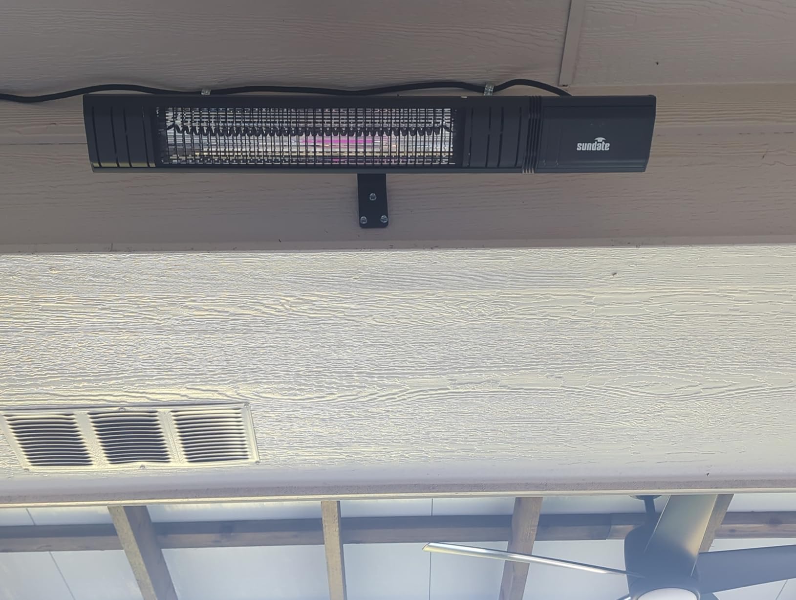 Sundate Electric Outdoor Heater Wall-Mounted Wifi Control Wall-Mounted Hanging Patio 1500W Infrared 9 Heat Levels, 24H Timers, Carbon Fiber Tube Heating Wall Heater for Gazebo, Balcony customer photo 1