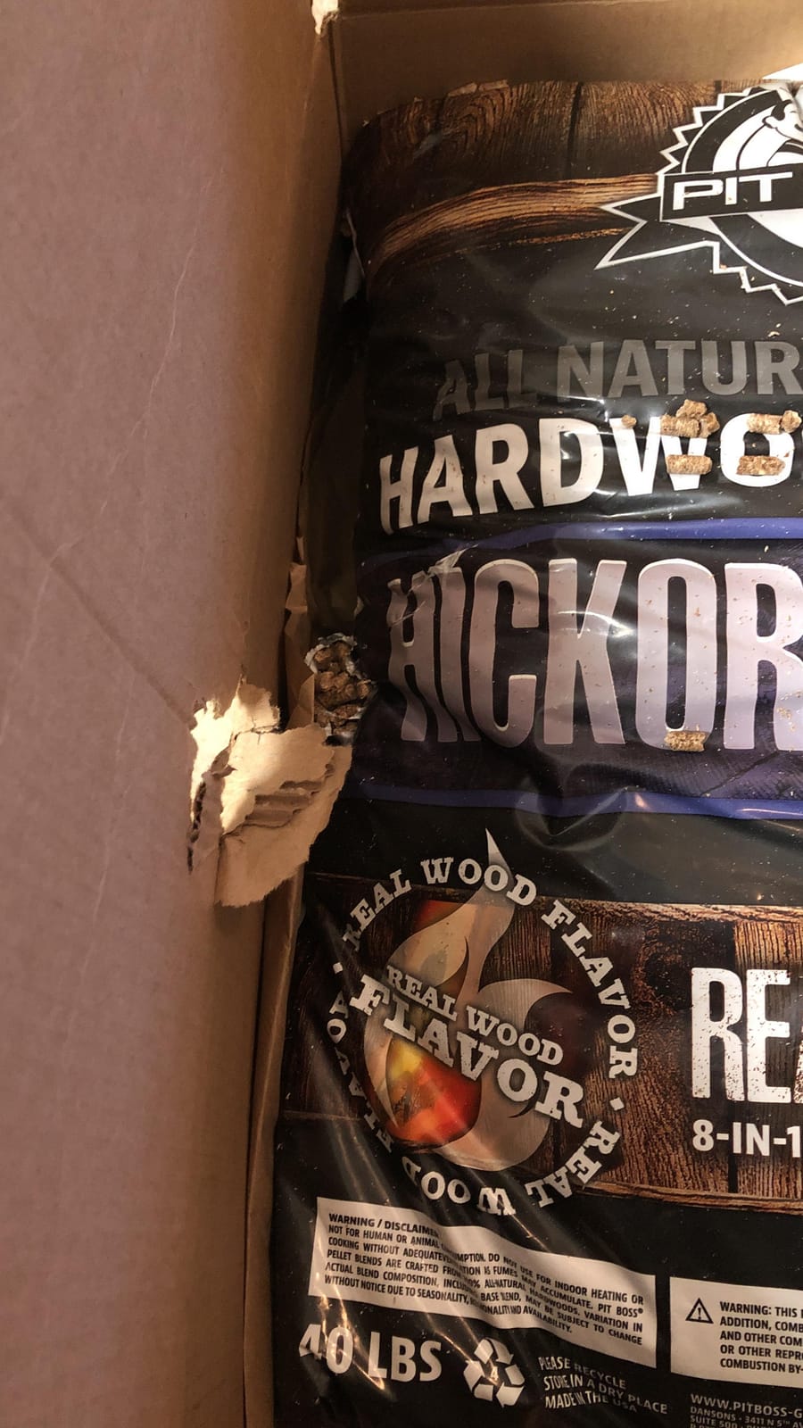 Pit Boss Hickory Blend 100% All Natural Hardwood BBQ Pellets, 15 lb Bag customer photo 2