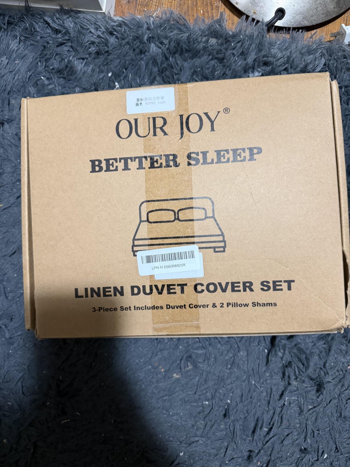 100% Pure Linen Blend 4 Piece Sheet Set, Cooling and Breathable Flax Bed Sheets for Hot Sleepers, All Season Comfort, Anti-Tear and Durable Bedding, 18 Inch Deep Pocket(Natural Linen,Queen) customer photo 1