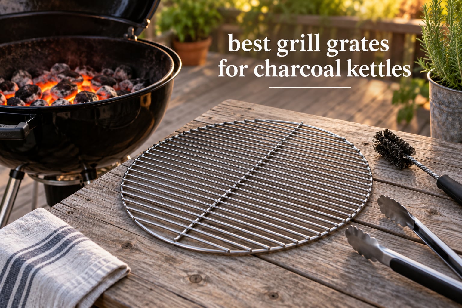 best grill grates for charcoal kettles