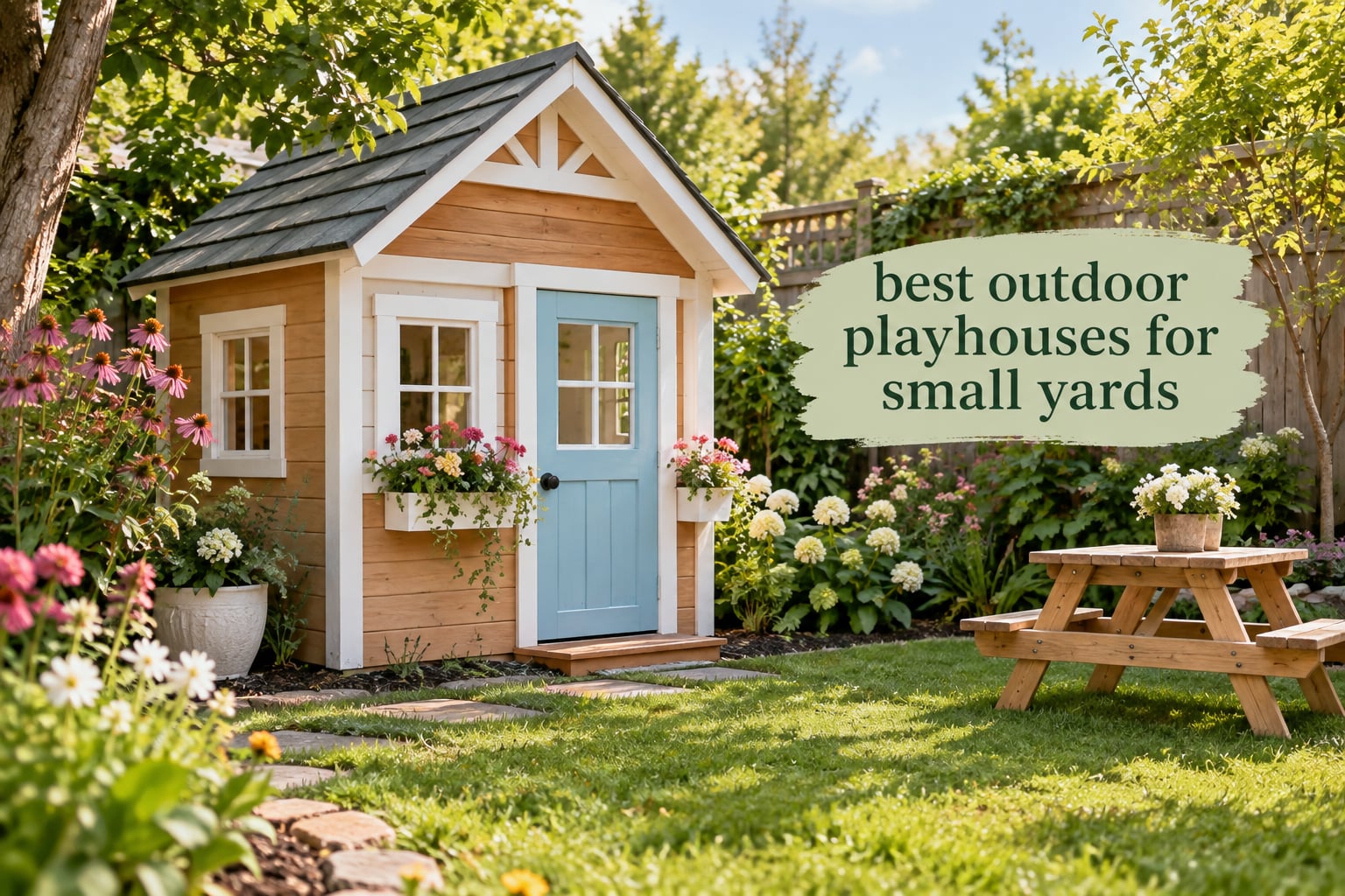 best outdoor playhouses for small yards