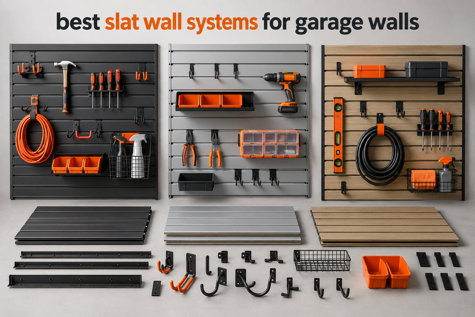best slat wall systems for garage walls