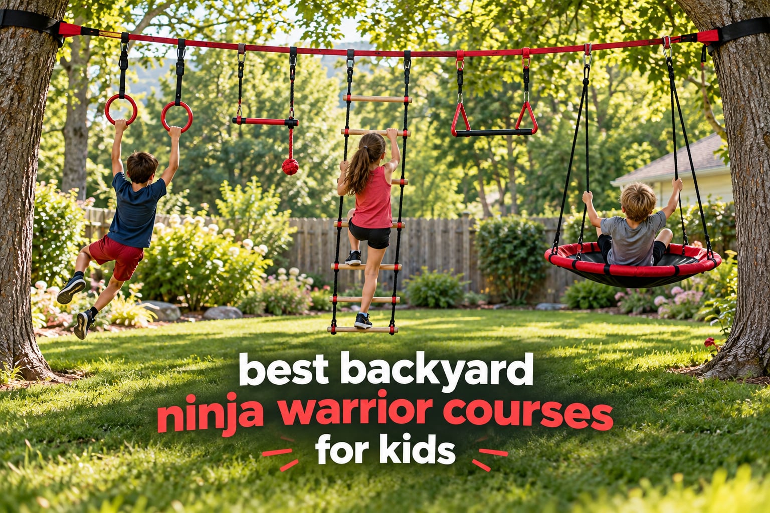 best backyard ninja warrior courses for kids
