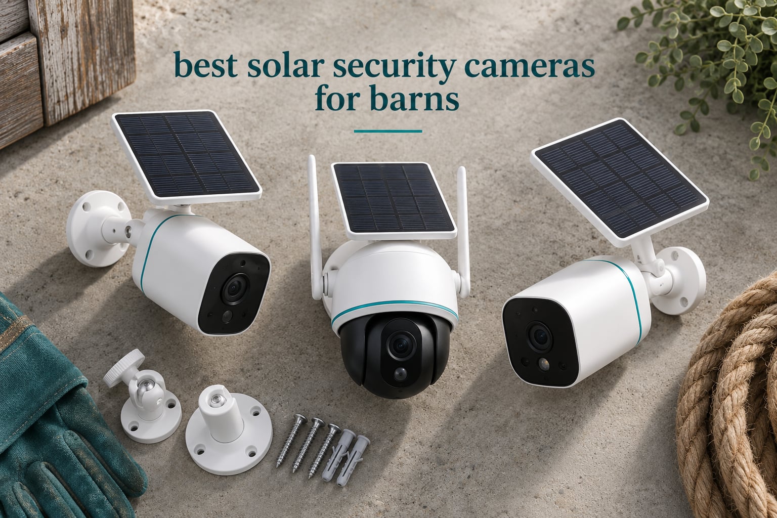 best solar security cameras for barns