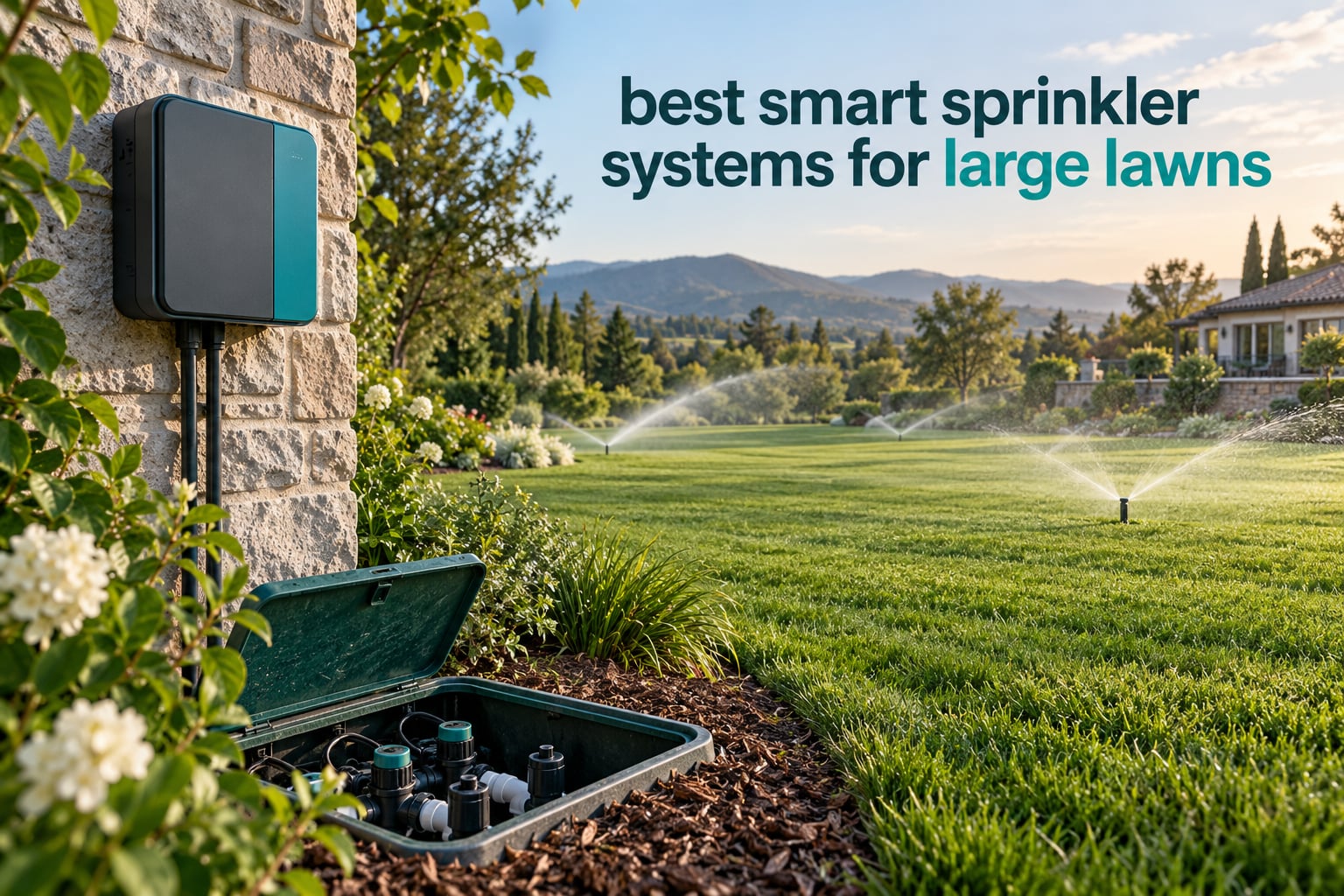 best smart sprinkler systems for large lawns