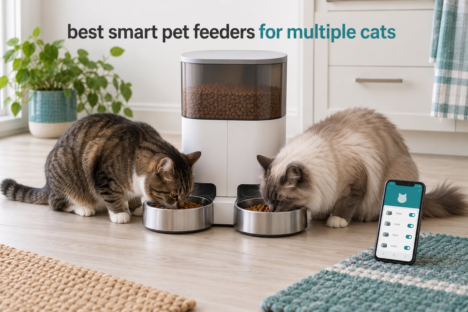 best smart pet feeders for multiple cats