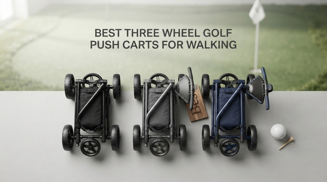 best three wheel golf push carts for walking