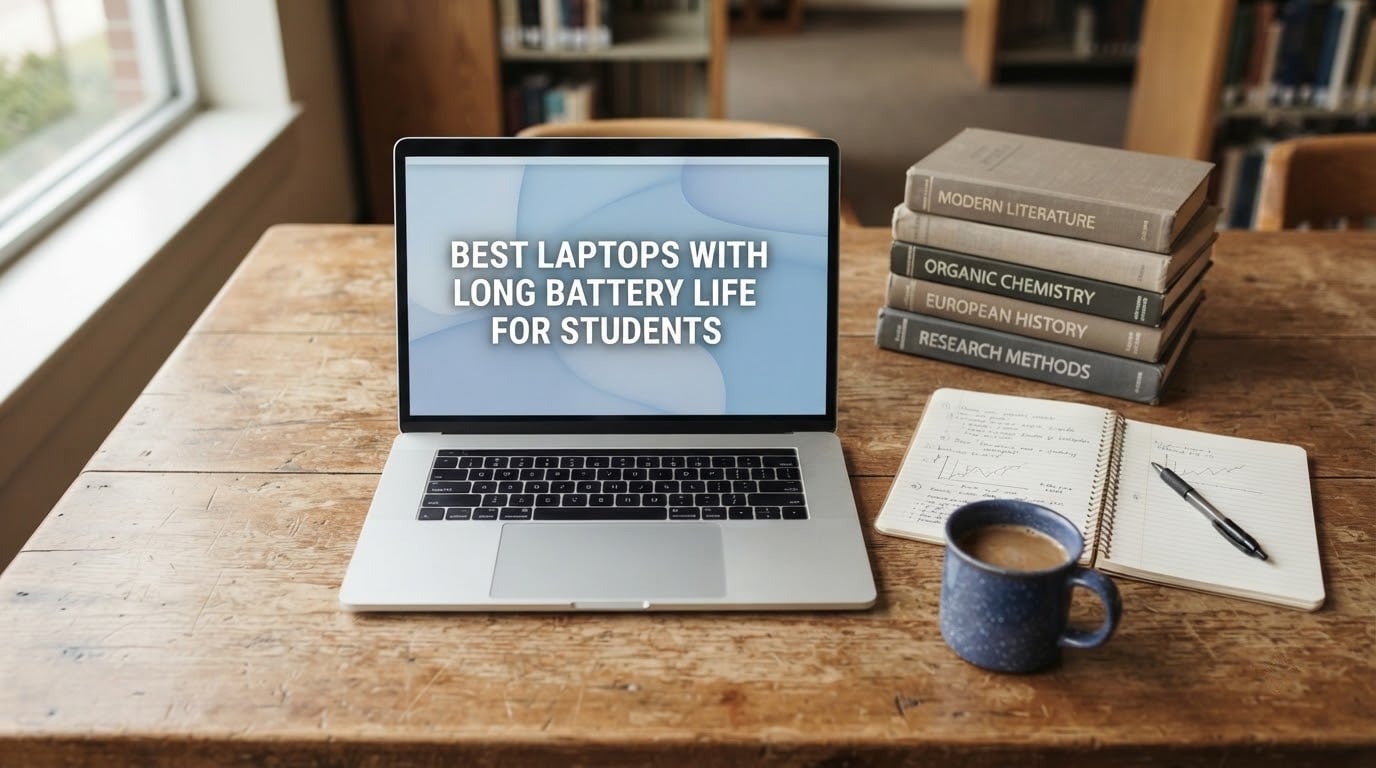 best laptops with long battery life for students