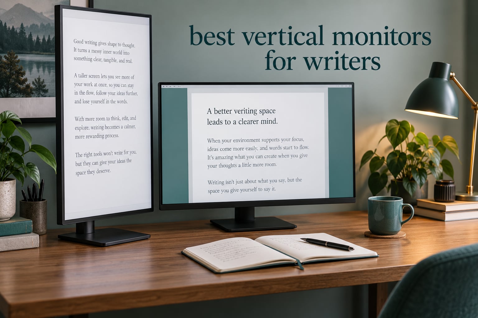 best vertical monitors for writers