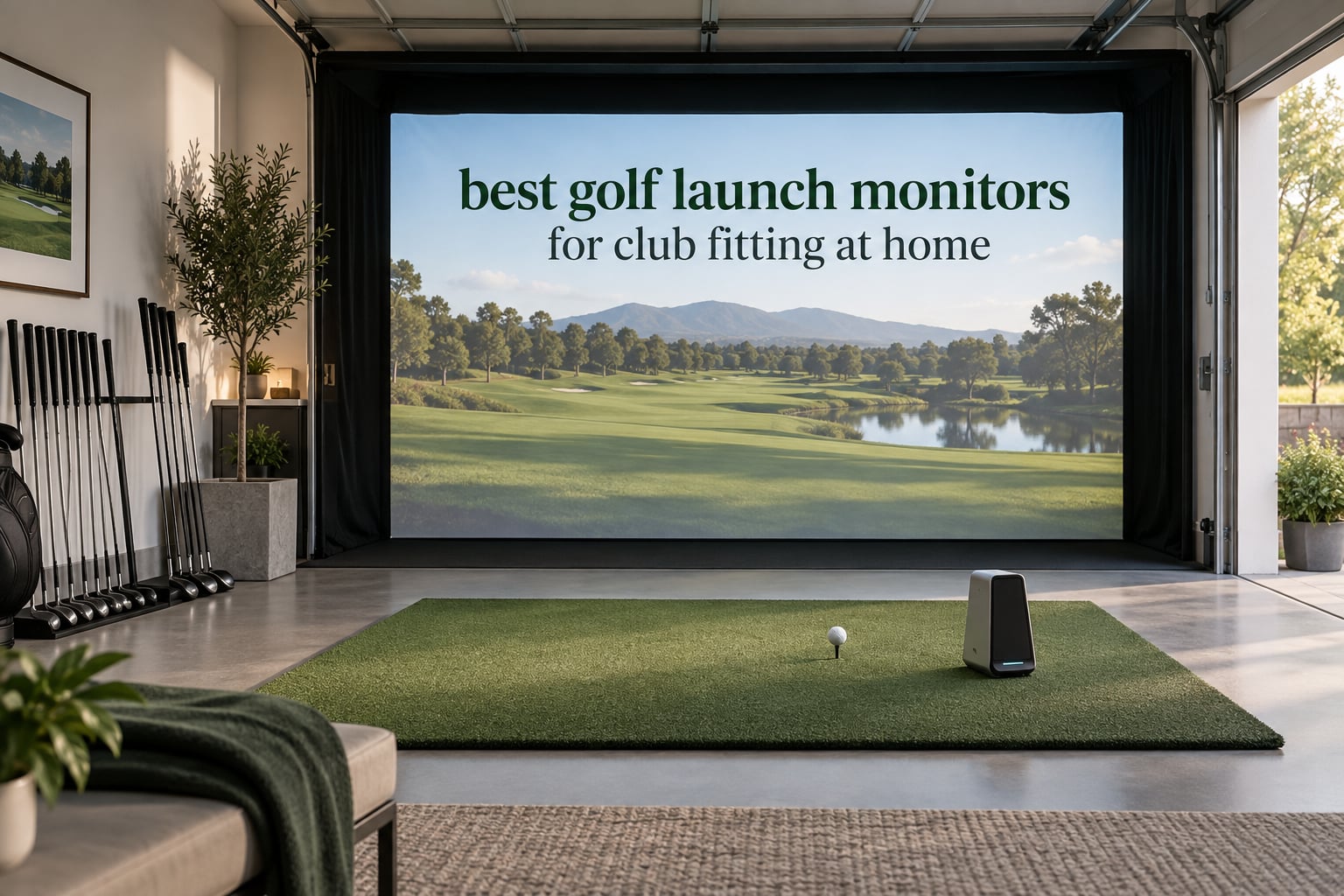 best golf launch monitors for club fitting at home