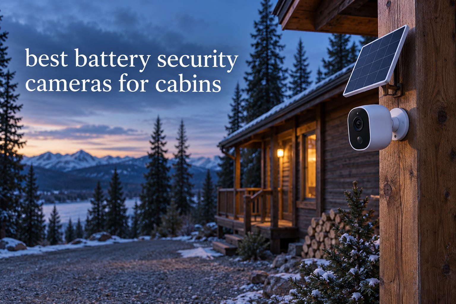 best battery security cameras for cabins