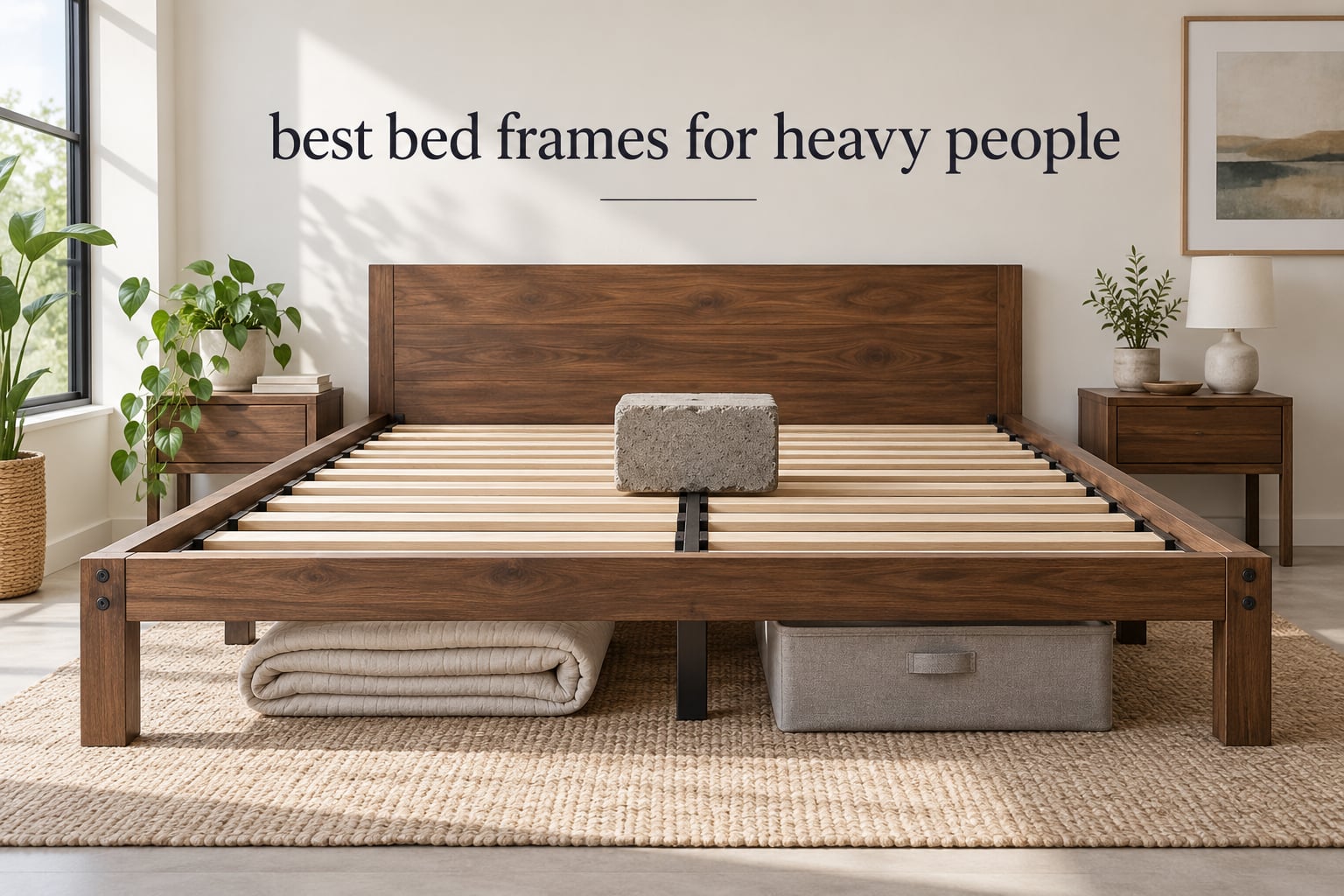 best bed frames for heavy people