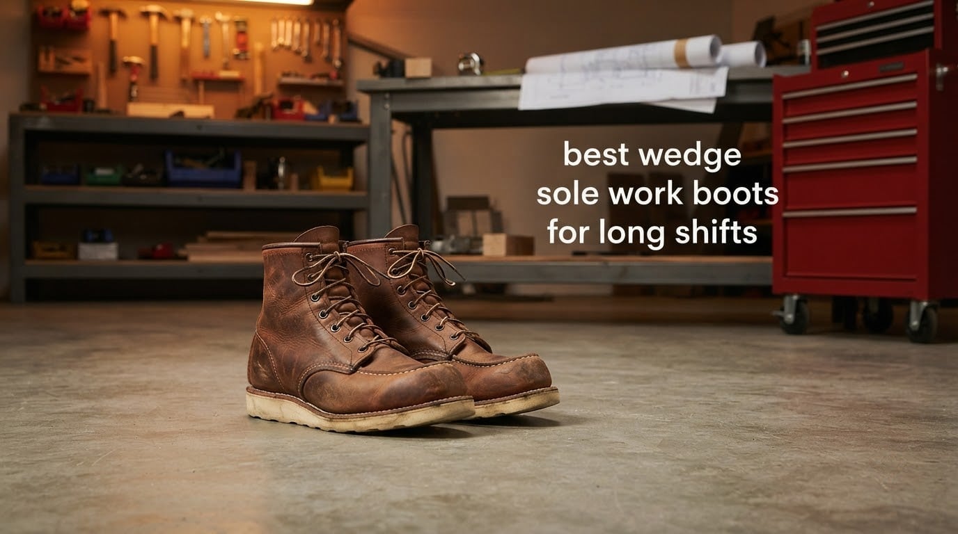 best wedge sole work boots for long shifts