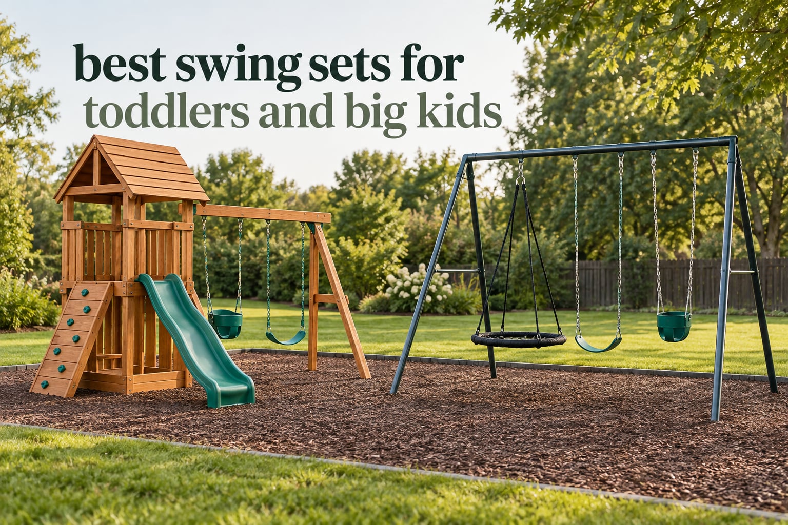 best swing sets for toddlers and big kids