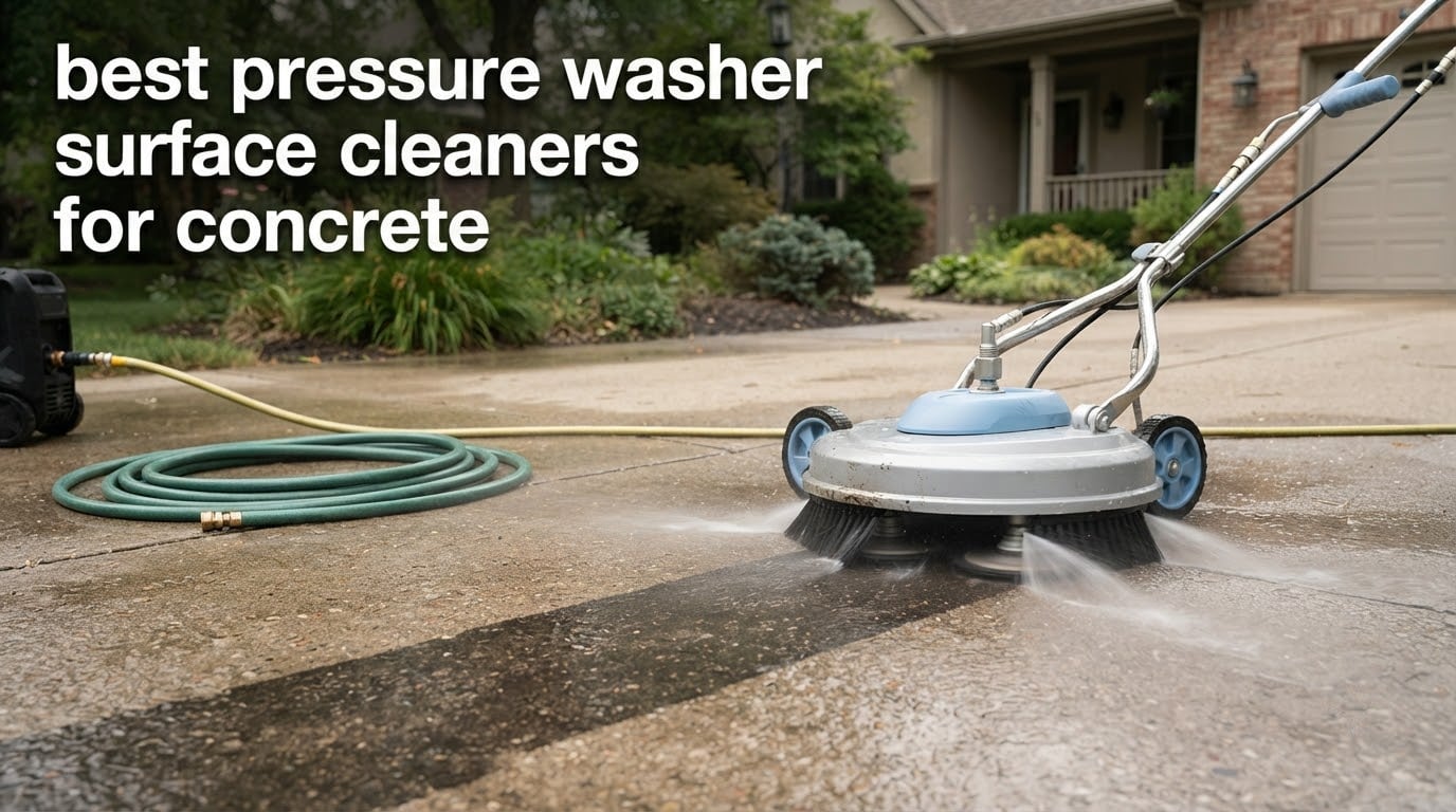 best pressure washer surface cleaners for concrete