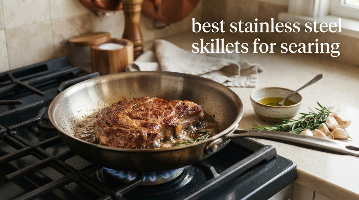 best stainless steel skillets for searing