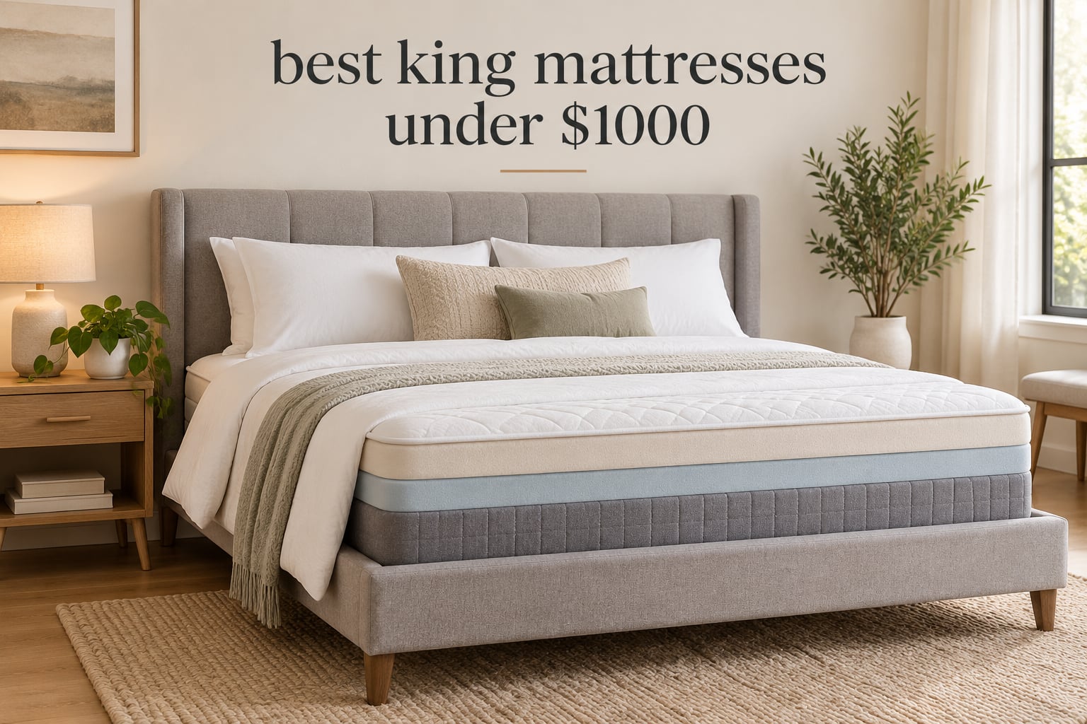best king mattresses under $1000