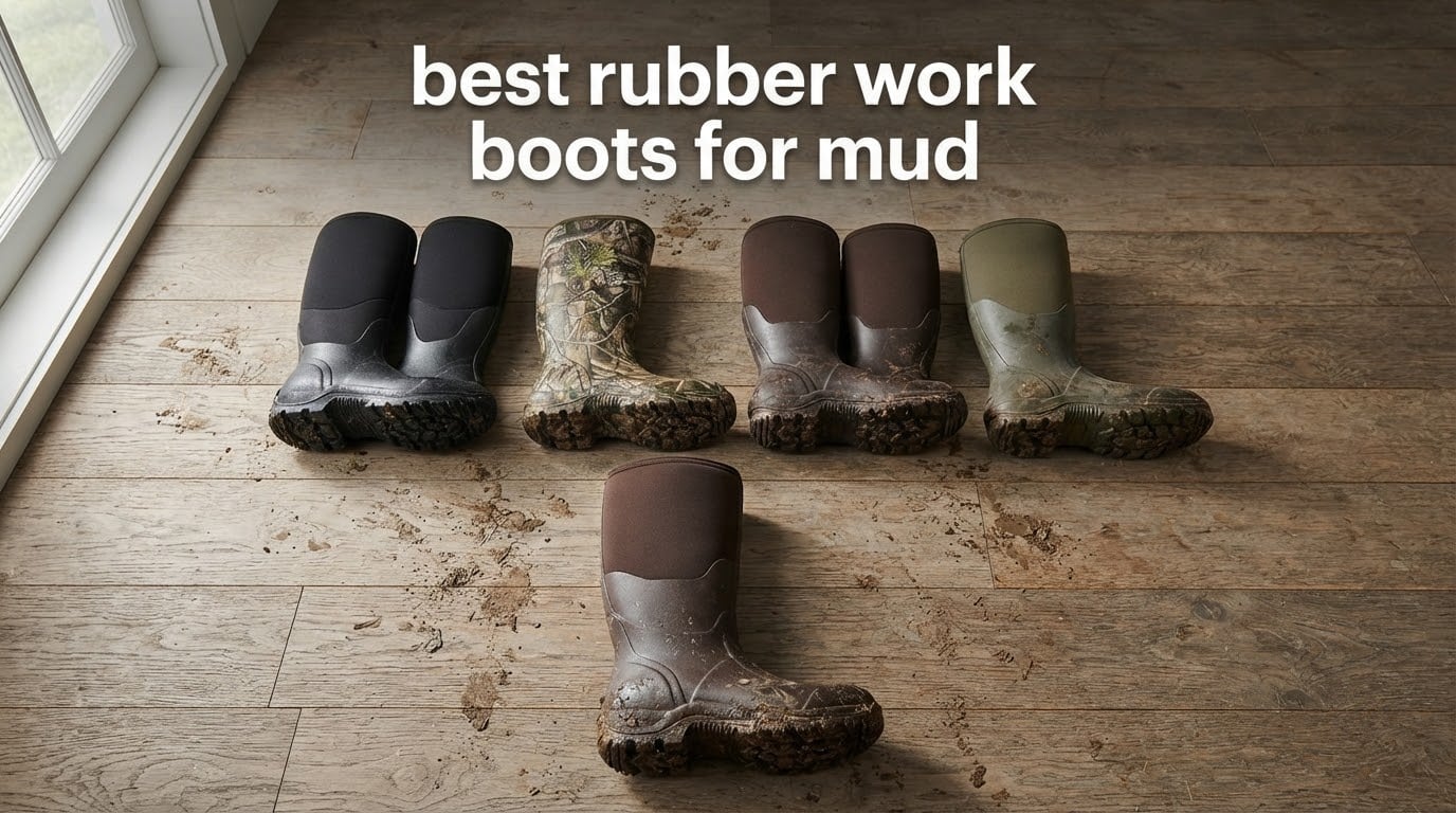 best rubber work boots for mud