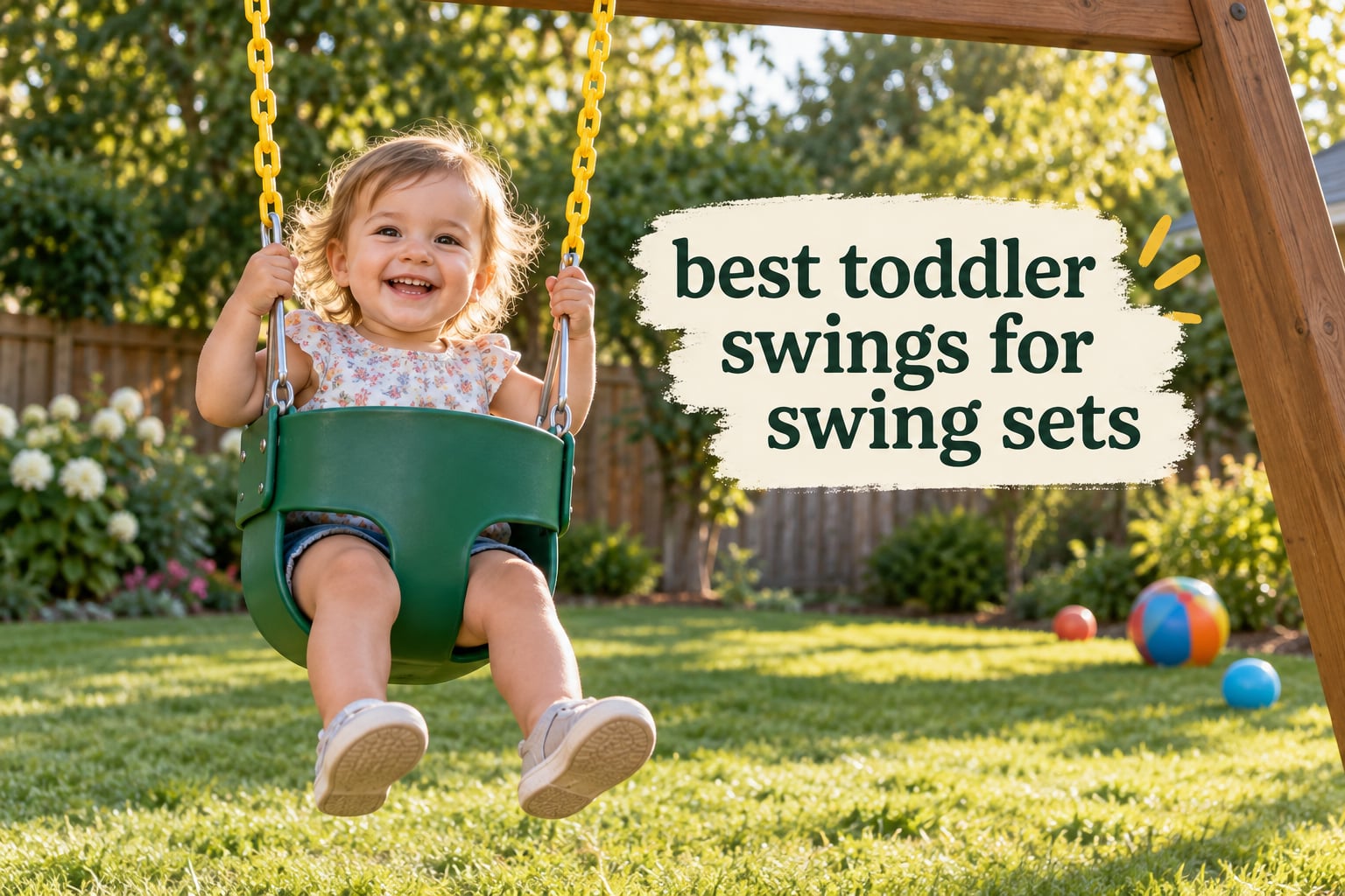 best toddler swings for swing sets